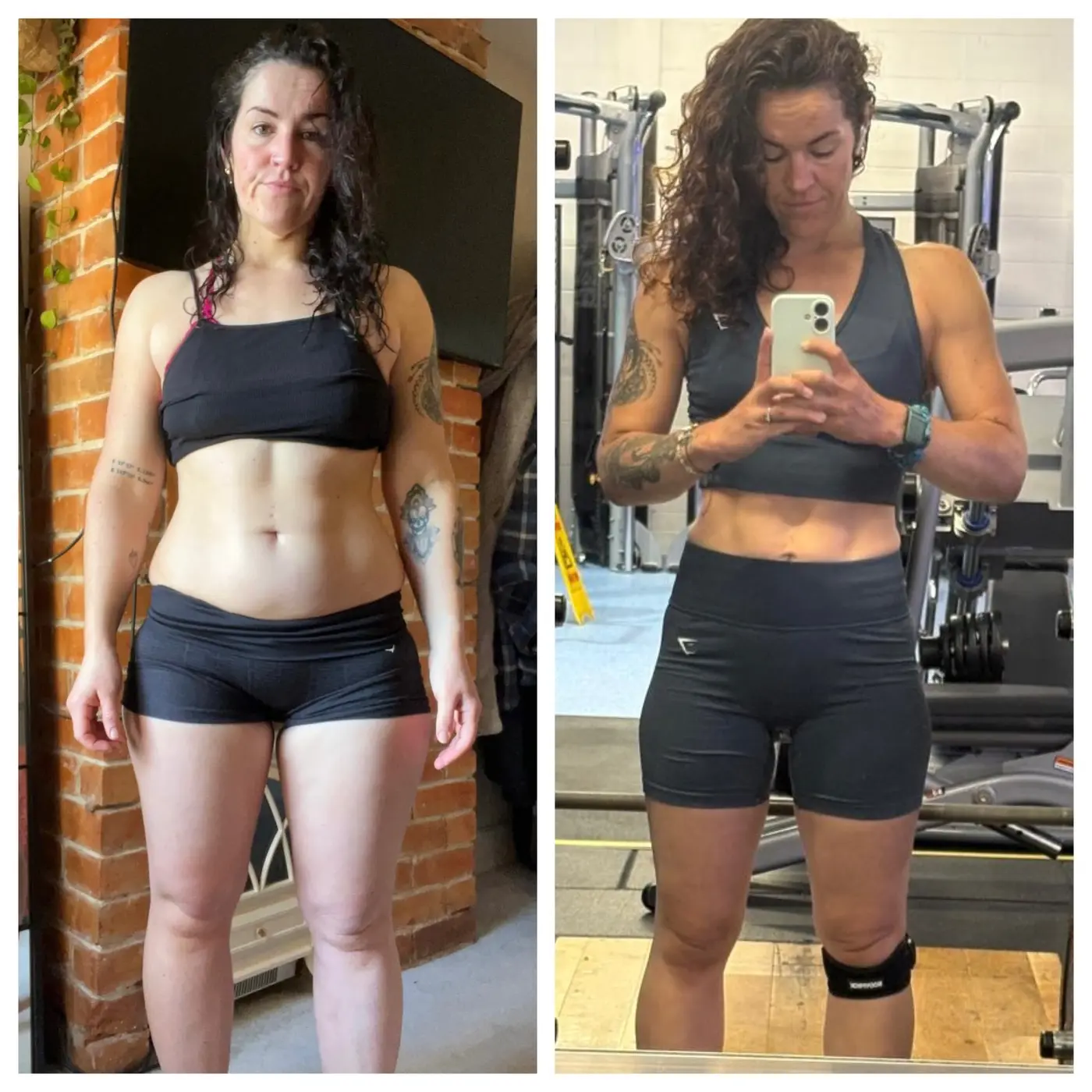 Rosalie before and after losing two stone two pounds with Fuelled By Chef